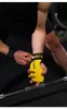 Elbow knäskydd 1 par Cowhide Gymhandskar Grips Anti Skidvikt Lyft Grip Deadlifts Workout Fitness Pull Ups Bracer Protection 230418