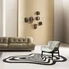Tapetes irregulares da arte de carpetes de carpete sala de estar de grande área de grande área de quarto de quarto de vara