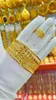 Brazalete 24K chapado en oro Dubai pulsera anillo joyería para mujer YY10005