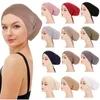 2PC Headbands Ramadan Women Muslim Hijab Islamic Underscarf Hijabs For Women Muslim Inner Hijab Caps full headcover Bonnet Muslim Turban Scarf Y23