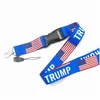 Andere feestelijke feestbenodigdheden Trump Lanyards U.S.A verwijderbare vlag van de Verenigde Staten Key Chains Id Badge Hanger Gift Moble Telefoon Dhuiy