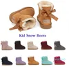 New Boots Kids Boots Australia Snow Boot 디자이너 어린이 신발 겨울 클래식 울트라 미니 부츠 아기 소년 여자 발목 부츠 아이 모피 스웨이드