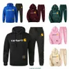 Qnuy Heren Carhart Hoodies Designer Trainingspakken Jogger Sportkleding Casual Sweatershirts Joggingbroeken Pullover Fleece Tweedelige sets Luxe Clo 52dm#