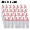 28 Pack 60ML/30ML Foam Dispenser Bottle Plastic Refillable Mini Foam bottle Foaming Soap Dispenser Pump Bottles -for Travel Refillable Bottles