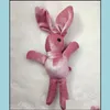 Party Favor Veet Bunny Soft Stuffed Plush Rabbit Animal Toy Gift Doll för födelsedagskakor Dekorationer Favors Supplies Bag Drop Dh96L