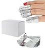 WholeAluminium Foil Nail Art Soak Off Acrylic Gel Polish Nail Wraps Remover 100pcs1043890
