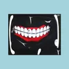 Party Masks Terrible Zipper Teeth Mask Adt Teen Fun Fancy Dress Lower Half Face Mouth Muffle Reusable Dust Warm Windproof Cotton Dro Dhglk