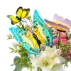Objets décoratifs 24 pièces ensemble papillons jardin cour planteur coloré fantaisiste papillon piquets décoration extérieure décor pots de fleurs décoration 230418
