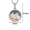 Personnalis Glac 45mm Mmoire Pendenifs Collier Hip Hop Personnalis Fotoğraf MDAILLON FOTOĞRAF FOTOĞRAF FOTOĞRAF FOTOĞRAF FOTOĞRAF