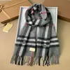 Luxury ladies cashmere scarves classic plaid men's scarves soft and warm with tags long shawl scarves in autumn and winter women