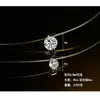 펜던트 목걸이 은색 보이지 않는 투명한 생선 선 지르코니아 목걸이 칼라 Bijoux S-N52 펜더 MORR22