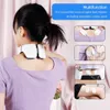 Back Massager 6 Zone Neck Relaxation 15 Levels Strength Kneading Vertebra Muscle Hammer TENS Electric pulse Heating Therapy 230419