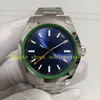 2 Style Super Automatic Watch Authentic Photo gmf 40mm for Mens Blue Dial 904L Steel Bracelet Fold clasp 116400 GM Cal.3131 Movement Mechanical Dress Watches