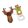 Openers Portable Christmas Bottle Creative Cartoon Stainless Steel Corkscrew Sile Opener Household Kitchen Tool Drop Deliver Dhgarden Dhzhu
