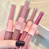 Läppglans 6Color Double Head Lipgloss Velvet Matte Lipstick Makeup Whitening Waterproof Long Lasting Cosmetic