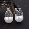 Boucles d'oreilles en argent Sterling 925 véritable en nacre naturelle, bijoux fins, boucles d'oreilles Vintage à la mode pour femmes, boucles d'oreilles BrincosDrop Earring real 925 sterling