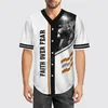 Men's Casual Shirts Baseball Jersey Beach Summer Jesus 3D All Over Printed Men's Shirt Hip Hop Black Tops 06