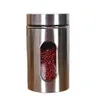 Kuchnia Cylinder ze stali nierdzewnej magazynowanie Jar Fasola Pojemniki Peanut Organizacja Żywność Widoczna ochrona Zachowanie ZBIORNE ZBIORNO