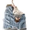 Blankets Thick Imitation Lamb Wool Blanket Winter Double-sided Three-layer Quilted Blanket Skin-friendly Cozy Warm Bed Cover Blanket 231118