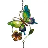 Decoratieve beeldjes Creactieve Iron Art Butterfly Wind Tionds Hangende windbanden Window Yard Garden Decor 1 stks