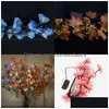 Décoration de fête LED lumières colorées Ins branche simulée boîte de batterie lampe colorée intérieur lampes de fleurs artificielles vente 12 5Wc L1 Dr Dhz1W