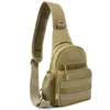 Outdoor-Taschen Wasserdichte Oxford Camo Survival Molle Taktische Brusttasche Military Messenger Mit Seitentasche Für Wandern Camping