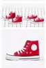 Chaussures pour enfants High Low 1970S Canvas All Stars Running Shoe Eyes Girls Boys 1970 Red Black Children Casual Sneakers Baby Toddler Sports CANC4XS #