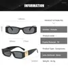 Occhiali da sole Vintage Small Frame Square Women For Men 2023 Fashion Designer Trend Travel Punk Occhiali da sole UV400