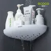 Étagères de salle de bain ECOCO coin organisateur étagère shampooing cosmétique support de rangement mural cuisine articles ménagers accessoires 230418