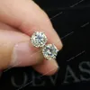 Echte 0,5/1/2 karaat D-kleur Moissanite Stud Oorbellen 100% 925 Sterling Zilver sprankelende verlovingsfeest fijne sieraden oorbellen Stud Oorbellen