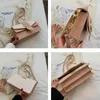 Luxury Leather Shoulder Crossbody Square Bags For Women Vintage Women's Designer Small Flap Handbag Trend Female Armpit Bag