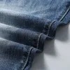 Heren shorts Heren rekbare korte jeans mode casual slank fit hoogwaardige elastische denim shorts mannelijk merk zomer kleding 230419
