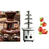 Other Kitchen Dining Bar 4 Layers Stainless Steel Chocolate Fountain Creative Design with Heating Fondue Machine DIY Waterfall for Party 231118