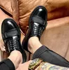 Brittisk stil vintage svart oxfords mode läder formella affärsskor herr casual skor