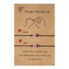 Charm Bracelets 2pcs Luminous Couple Promise Armband Heart Friendship Handmade Adjustable Rope Matching Jewelry Gifts