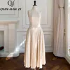 Casual jurken QHz Designer Runway Fashion Long Jurk voor vrouw Mouwloze vintage hoogwaardige breien splicing geplooide elegante maxi 230419