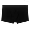 Sous-vêtements hommes boxer décontracté slips sans couture culotte renflement poche homme respirant troncs sous-vêtements modaux confort court