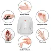 Andra massageföremål Electric Hand Massager Device Palm Finger Acupoint Wireless Massage med lufttryck och värmekomprimering för kvinnor Beauty 230419