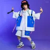 Scene Wear Ballroom Hip Hop Dance Costume Kids Loose Shirts Shorts Boys Summer Street Outfit Girls Modern Concert Rave Clothes BL8813