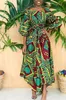 Etnische kleding dashiki ankara Afrikaanse jurken voor vrouwen zomer print maxi jurk kleding strand bohemia kleding voor feest gewaden 230419