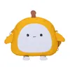 Novo Little Egg Mackp Mackt Backpack Cute Mochila de Livro de Plush Bag Backpack Backpack de Backpack