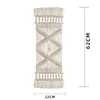 Tovagliette da tavolo Treccia Macrame Nappa Tovaglietta da tavolo Tovaglietta profumata Candela profumata Cuscino resistente al calore Antiscivolo DrinkwarTable Flag Boho Decor