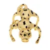 Bracelet femme Bracelet forme tache de tigre Design tendance plaqué couleur or grand Bracelet cadeau usage quotidien 230419