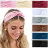 17Colors Solid Twist Sport Fashion Yoga Stretch Hoofdbanden Dames Tulband Bandana Hoofd Wrap Haaraccessoires 0275