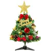 Party Decoration Desktop mini illuminated small Christmas tree set decorations pendant decoration 231118