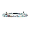 Strand 4 MM Crystal Beads Friendship Rope Knotted Bracelet High-quality Unique Women