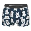 Underpants Cool Westie Dog Anatomy Boxers Shorts Men's Stretch West Highland White Terrier Briefs Underwear