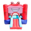 Brinquedos de salto infláveis de 106 "Castelo Mighty Moonwalk Bouncer House Jumper com soprador Jumper Caranguejo Jumping Moonwalk com escorregador para crianças Crianças pequenas brincadeiras internas e externas divertidas