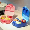 Set di stoviglie Porta pranzo portatile per bambini Borsa contenitore per microonde Bento per studenti di cartoni animati