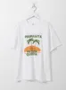 T-shirt pour femme Jyate Cartoon Coconut Tree T-shirt graphique à manches courtes Blanc Casual T-shirts amples Streetwear Allmatch Oneck Pulls en coton 230419